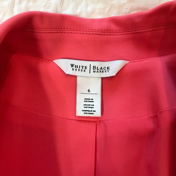 White House Black Market Coral Blazer - Picture 4 of 5